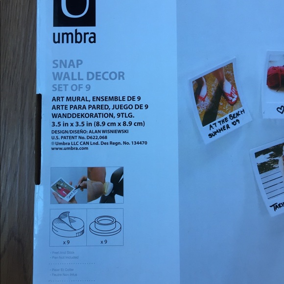 NWT UMBRA Polaroid wall decor white ceramic photo - Picture 4 of 5